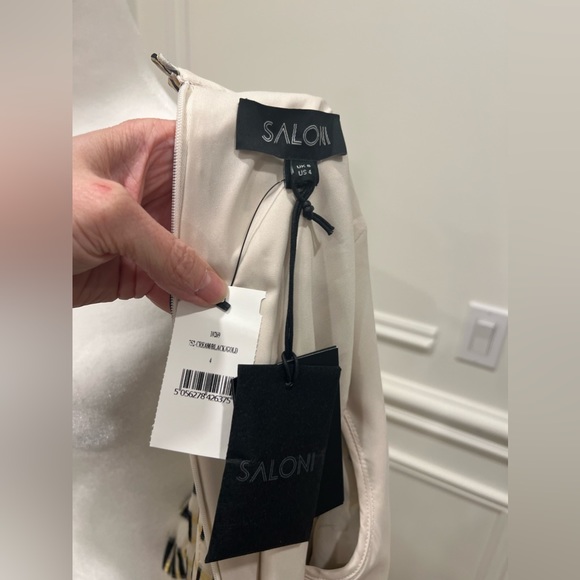 Saloni silk dress size S/4 brand new with tags - Picture 4 of 5